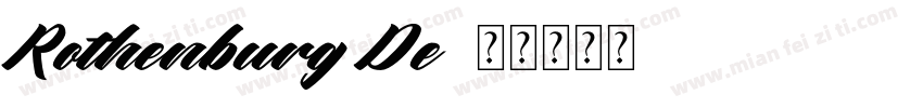 Rothenburg De字体转换
